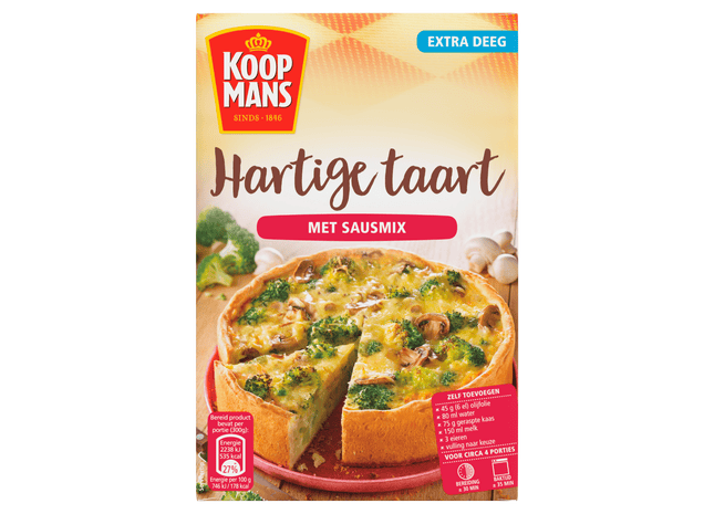 Herzhafte Kuchenmischung von Koopmans