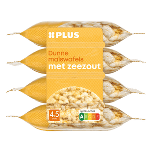 Maiswafels zeezout portie