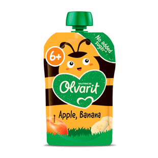 Olvarit 6+mnd Knijpfruit Appel Banaan