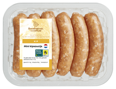 Boerentrots Mini kipsaucijs