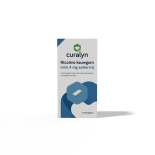 Curalyn Nicotine kauwgom 4mg mint
