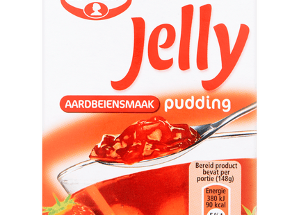 Dr. Oetker jelly pudding aardbeiensmaak