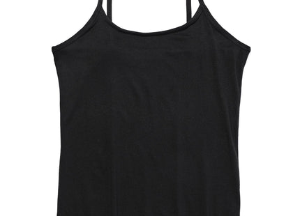 dames temptech hemd met spaghettibandjes zwart