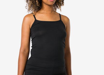 dames temptech hemd met spaghettibandjes zwart