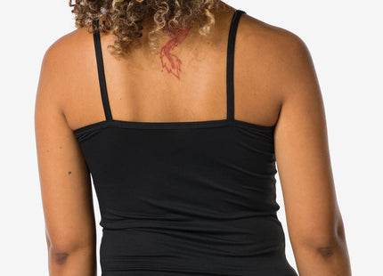 dames temptech hemd met spaghettibandjes zwart