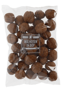 Neutraal Walnoten in dop ongebrand