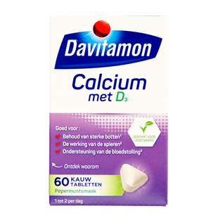 Davitamon Vitamine Calcium + D Mint