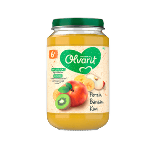 Olvarit 6+mnd Perzik Banaan Kiwi