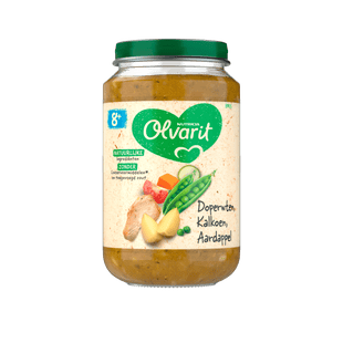 Olvarit 8+mnd Doperwten Kalkoen Aardappel