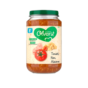 Olvarit 8+mnd Tomaat Ham Macaroni