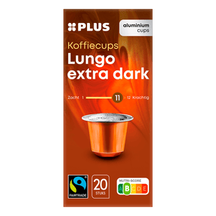 Koffiecups lungo extra dark Fairtrade