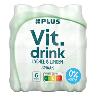Vitamin drink limoen & lychee 0%