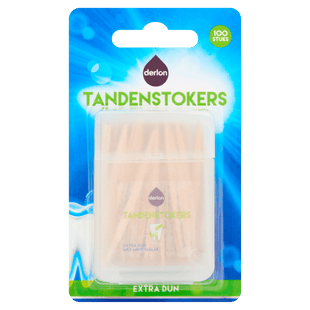Derlon Tandenstokers extra dun mintsmaak