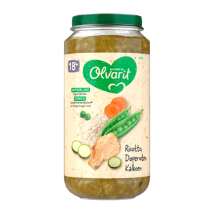 Olvarit 18+mnd Risotto Doperwten Kalkoen