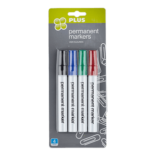 Permanentmarker in vier Farben