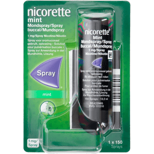 Nicorette Menthol mint spray 1 mg