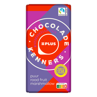 Chocoladereep rood fruit marshmallow