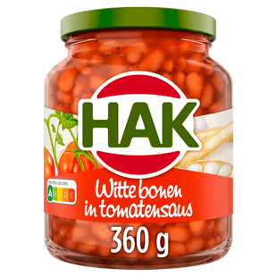 Hak Witten bonen in tomatensaus