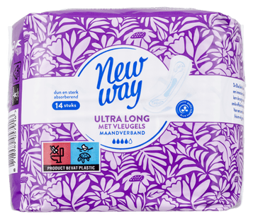 New Way Maandverband ultra lang met vleugels