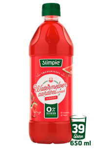 Slimpie Limonadesiroop watermeloen aardbei