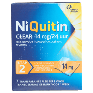 Niquitin Clear 14mg pleisters