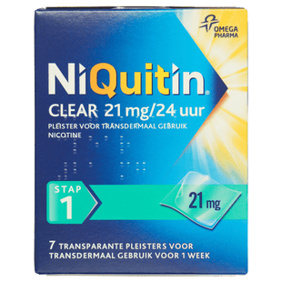 Niquitin Clear 21mg pleisters