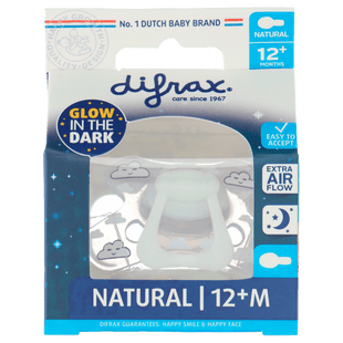 Difrax Fopspeen natural 12+ maanden nacht