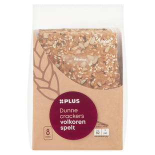 Dunne crackers volkoren spelt