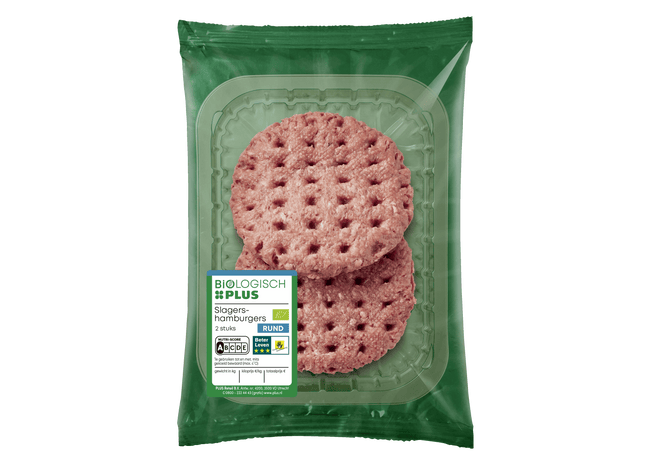 Biologisch  Slagershamburgers 2 stuks