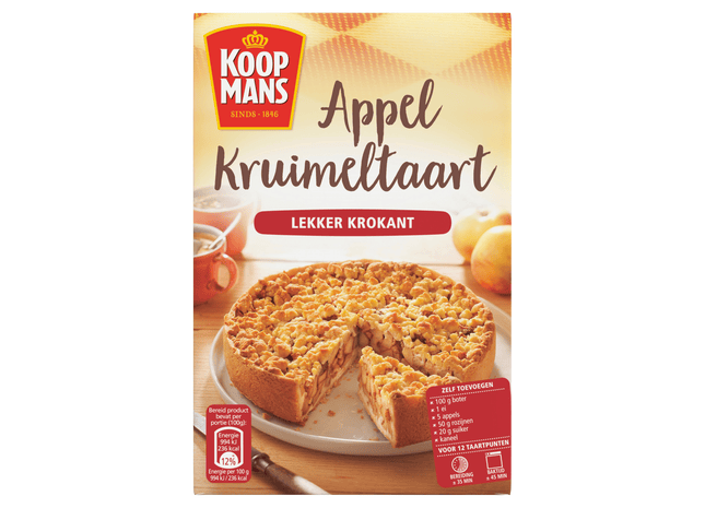 Koopmans Apfelstreusel-Backmischung
