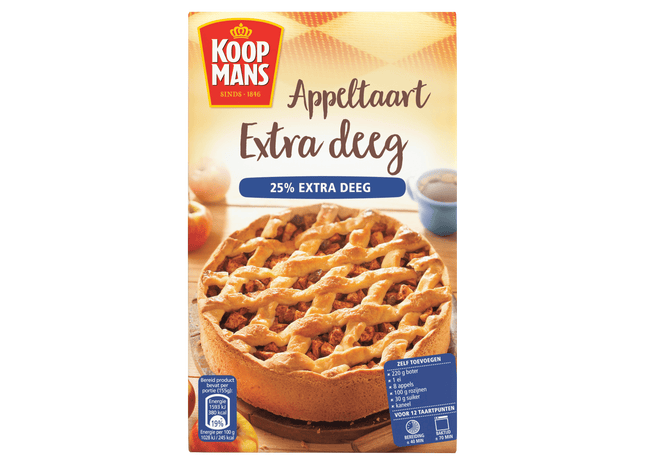 Koopmans Apfelkuchen-Extra-Teig-Backmischung
