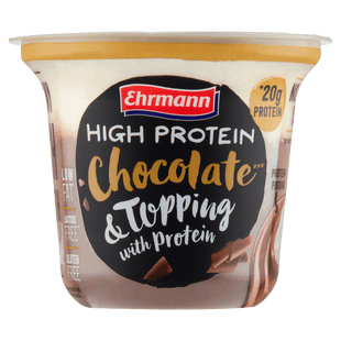 Ehrmann High Protein pudding topping choco