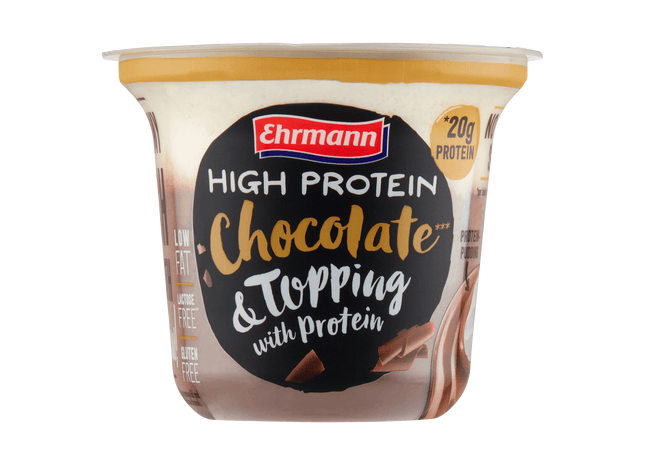 Ehrmann High Protein pudding topping choco