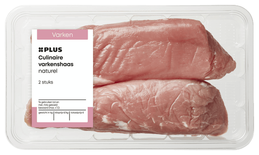 Culinaire varkenshaas naturel 2 stuks