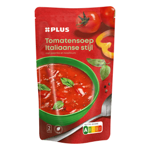 Soep in Zak Italiaanse Tomaat