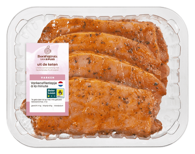 Boerentrots Varkensfiletlapje a la minute Toscaans