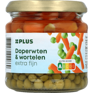 Doperwten en wortelen extra fijn