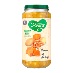 Olvarit 15+mnd Pompoen Kip Aardappel