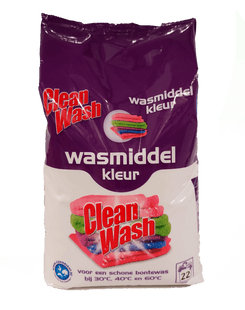 Clean Wash Wasmiddel poeder kleur