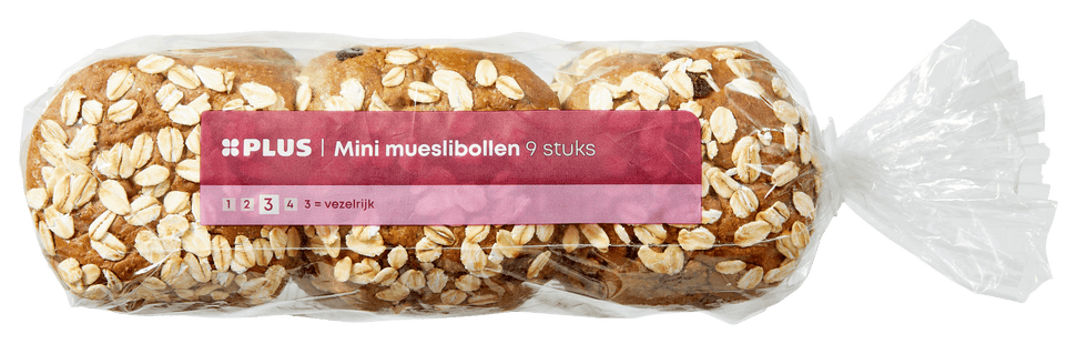 Mini muesli bollen