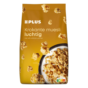 Luchtige krokante muesli graan gepoft