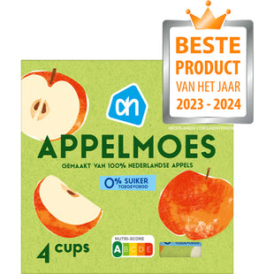 Appelmoes 0% suiker toegevoegd 4-pack Dutchshopper
