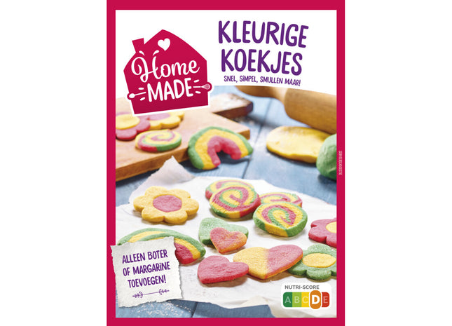 Selbstgemachte Mischung für bunte Kekse