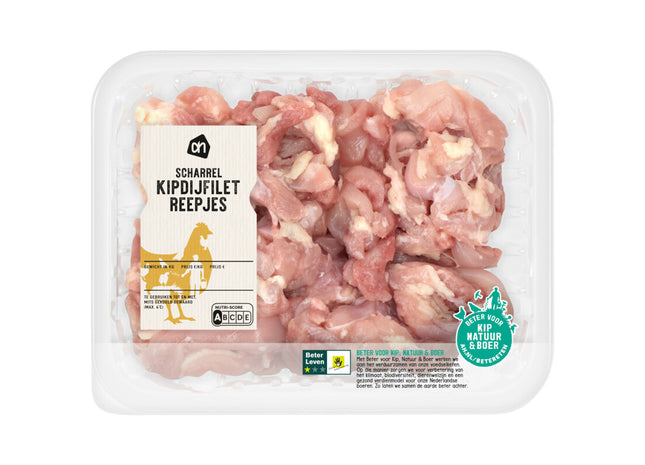 Scharrel kipdijfiletreepjes naturel