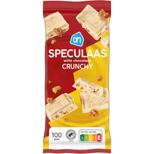 Speculaas witte chocolade crunchy