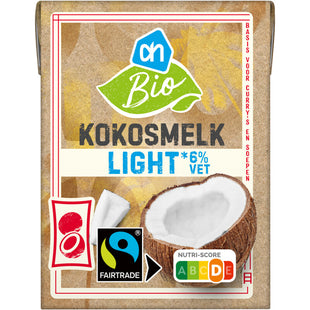 Biologisch Kokosmelk light 6% vet