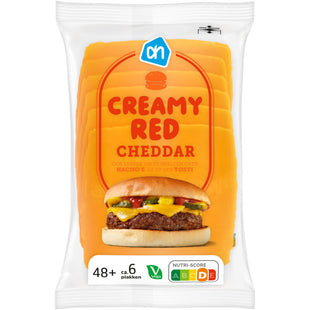 Creamy red cheddar 48+ plakken