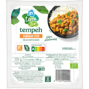 Terra Biologisch tempeh indiase kruiden