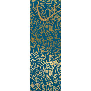 Hoomark Wijn cadeauzak leaves