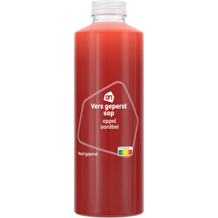 Vers geperst sap appel aardbei